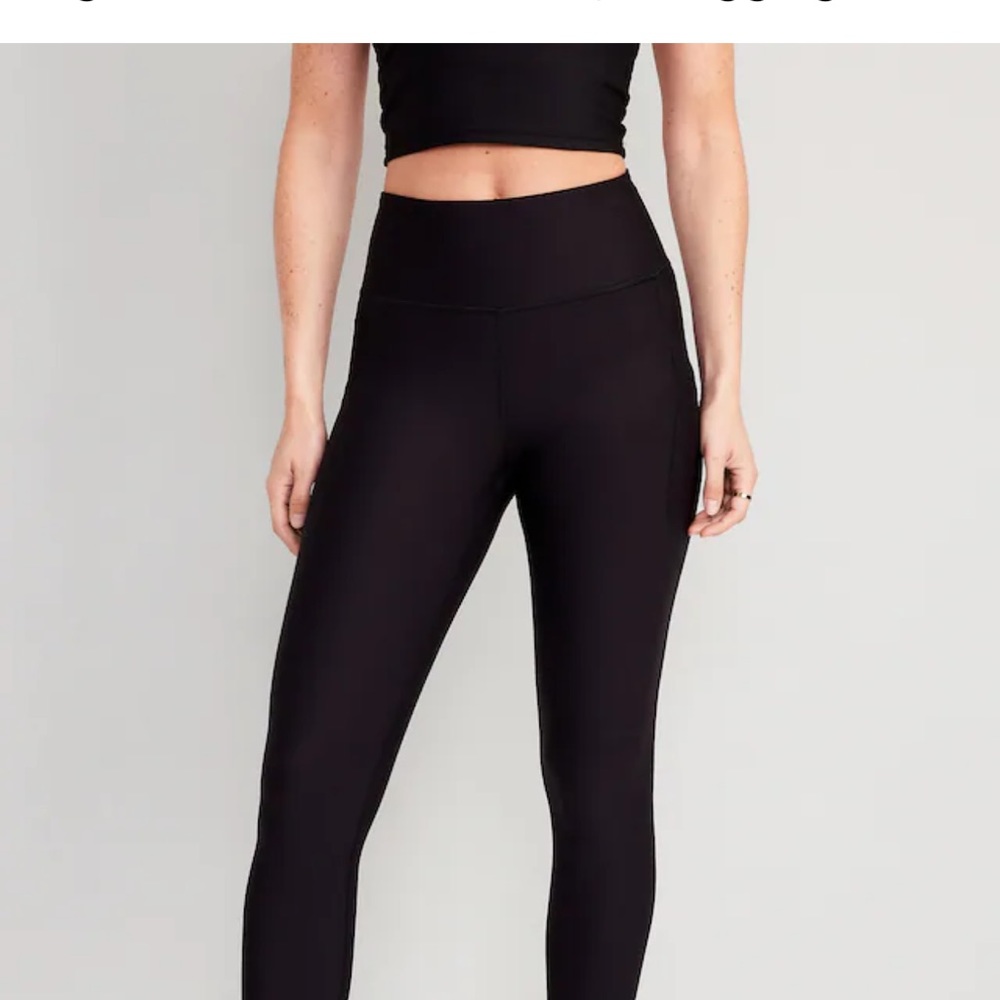 OLD NAVY Active Extra High Rise Legging Go Dry Black Size 4X $18 each.